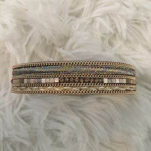 Altar’d State Topaz Boho Chic Leather Bracelet